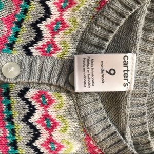 Carter’s sweater dress with matching bottoms